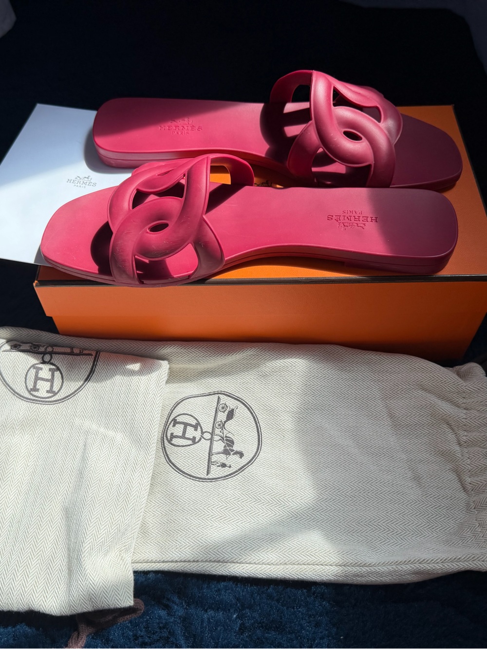 Hermes Aloha Slide Sandals